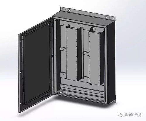 分电箱钣金结构3d图纸 solidworks设计