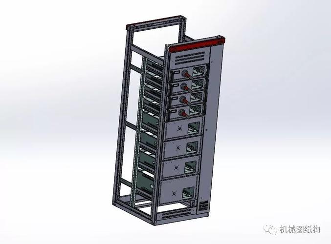 抽屉柜 钣金结构3d模型图纸 solidworks设计
