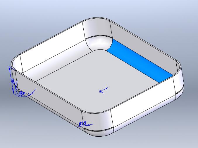 如何用solidworks钣金功能建立水槽钣金展开图